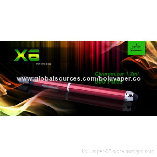 eGo Mini X6 Fashionable Electronic Cigarettes, 350mAh Battery Size, RoHS, FCC and FDA Marks